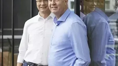 Dr. Kai Schiefelbein (l.) und Dr. Nicholas Matten, Geschäftsführer Stiebel-Eltron